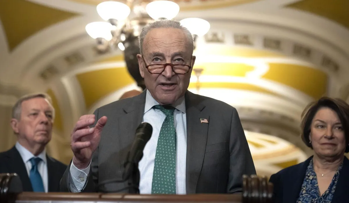 Schumer concedes to GOP budget demands as Trump celebrates Democratic ...